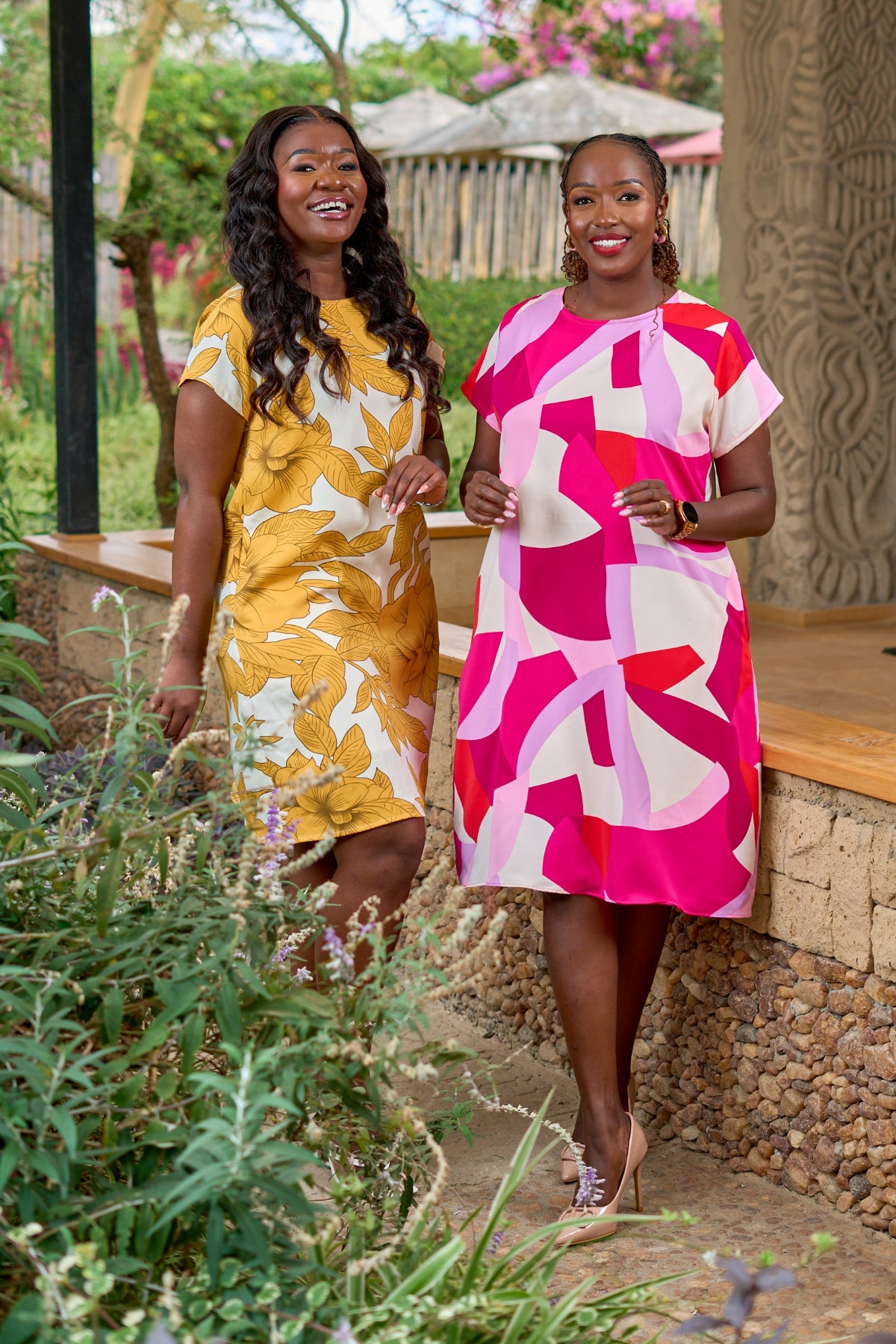 Kakiba Sunflower Yellow Shift Dress