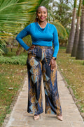 Kakiba Milano Black Palazzo Pants and Milano Teal Top