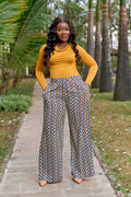 Kakiba Zaya Palazzo Pants and Milano Mustard Top