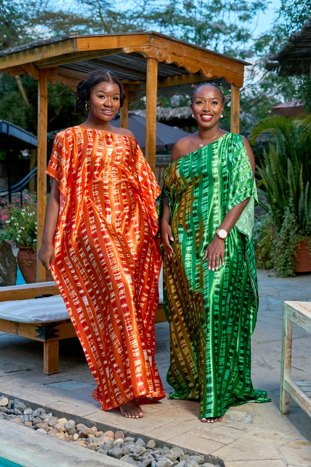 Kakiba Binti Green Kaftan