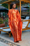 Kakiba Binti Orange Kaftan