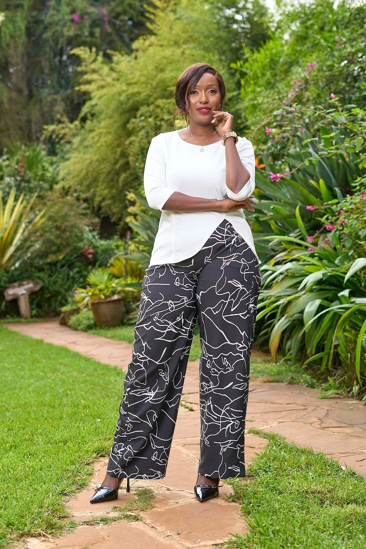 Kakiba Collections Palazzo Chic Black and White