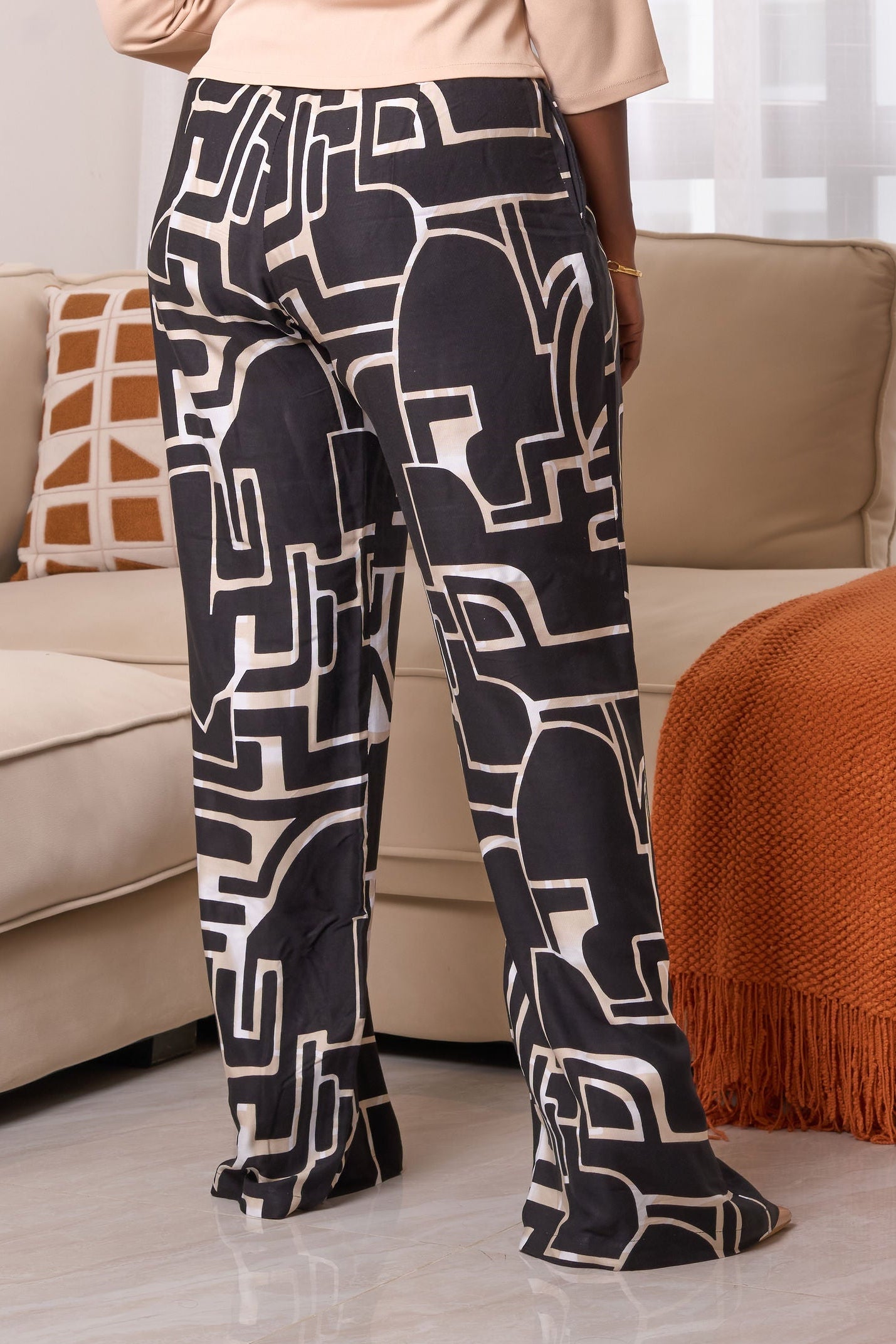 Kakiba Botanica Black Palazzo Pants