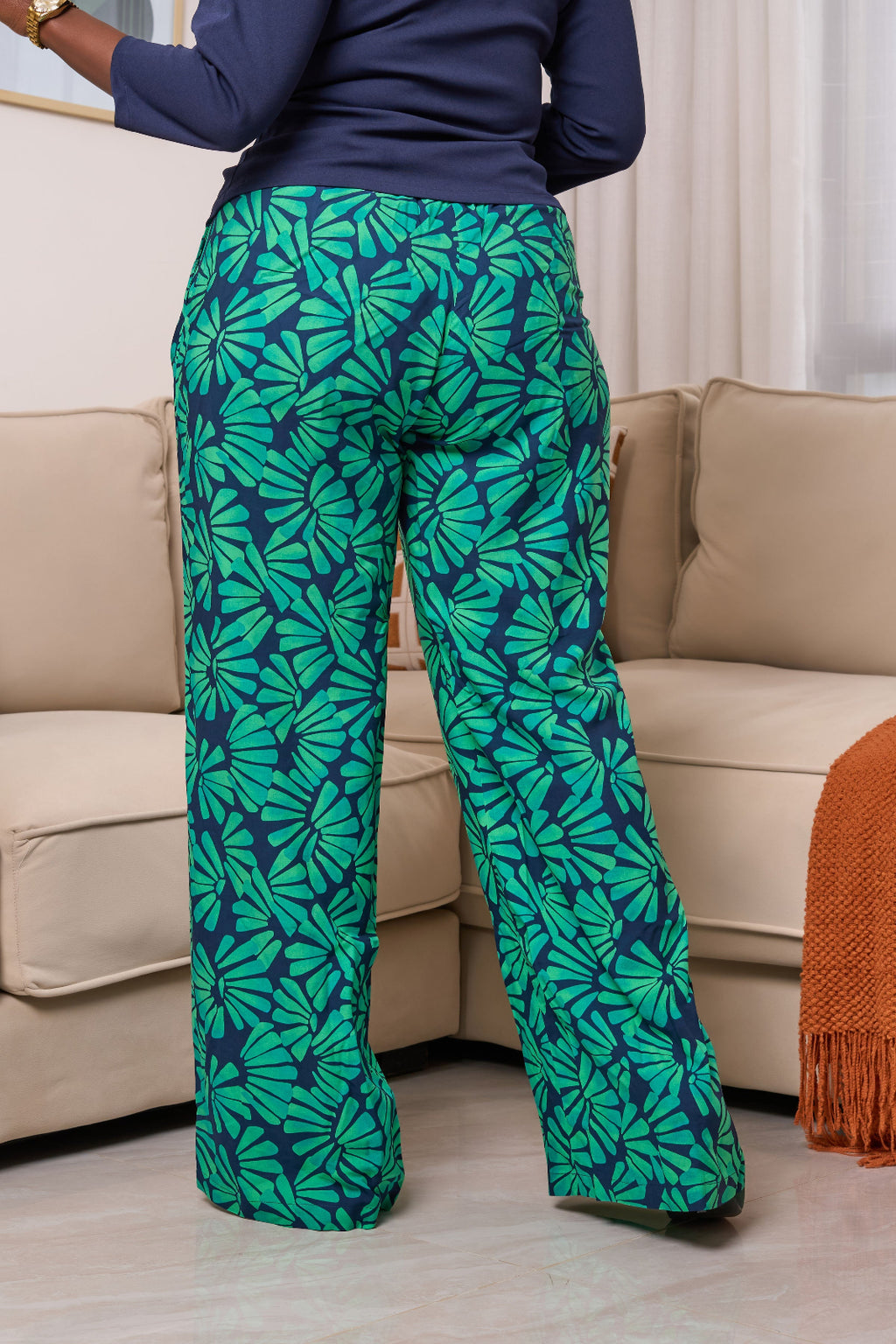 Kakiba Botanica Green Palazzo Pants