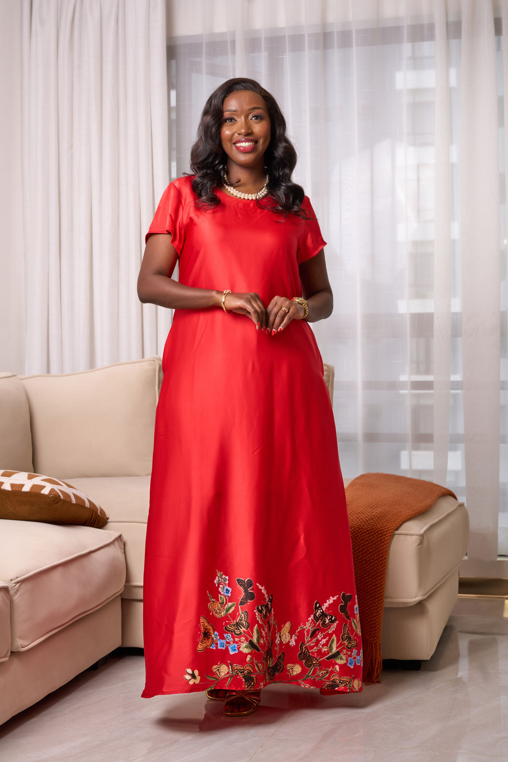 Rehema Maxi Dress Red