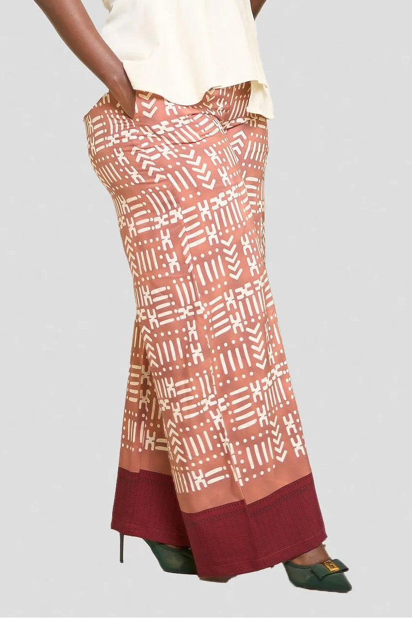 Kakiba Audacious Maroon Palazzo Pants