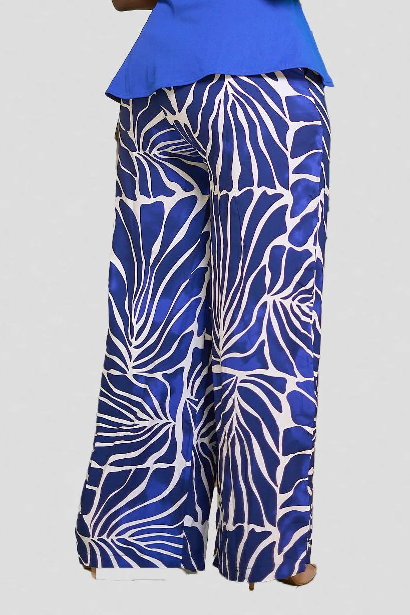 Kakiba Botanica R Blue Blue Palazzo Pants