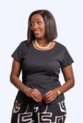 Kakiba Audacious Blouse - Black Top