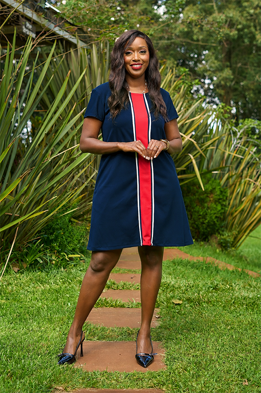 Kakiba Syliva Shift Dress - Navy