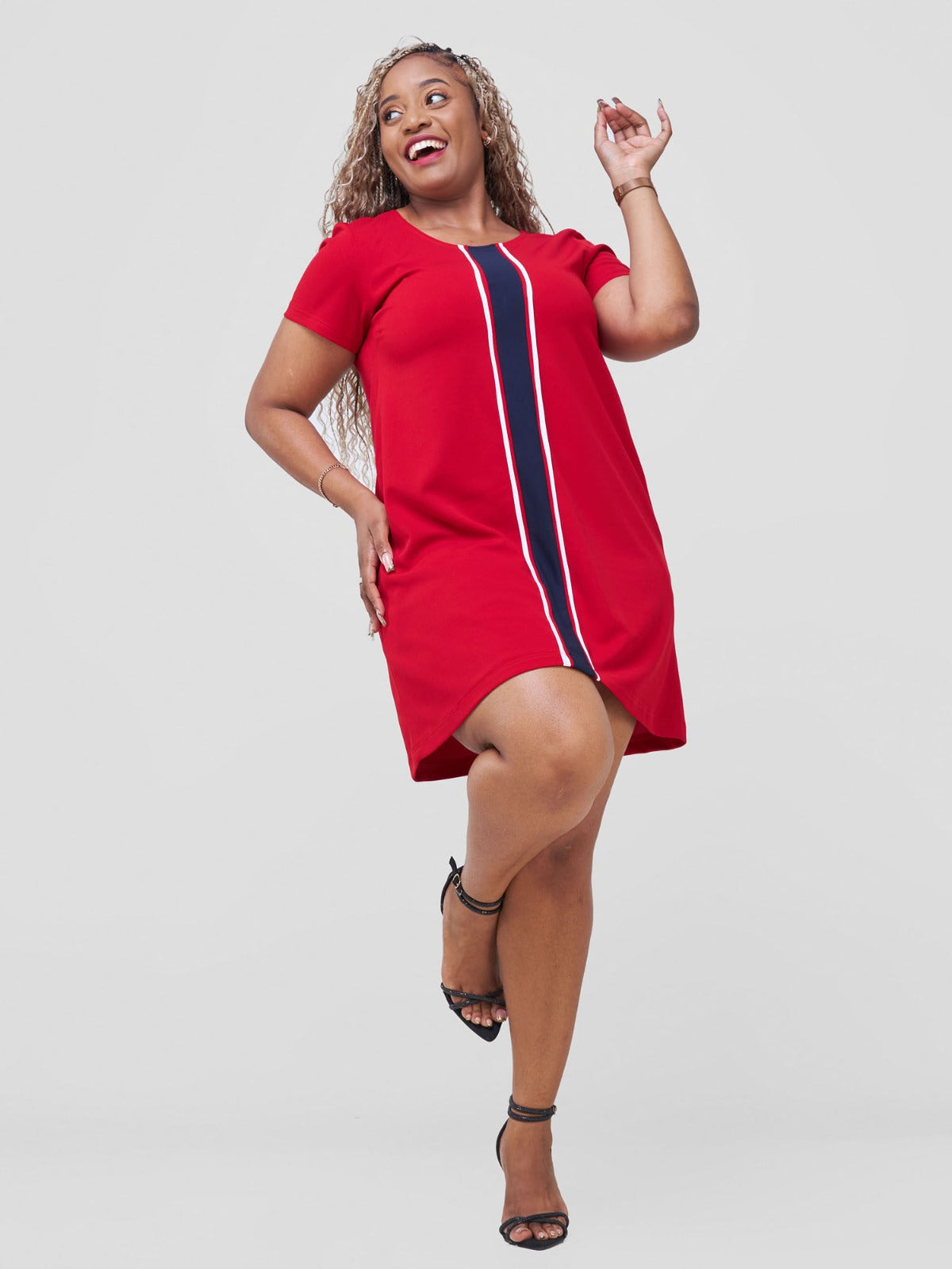 Kakiba Sylvia Shift Dress - Red