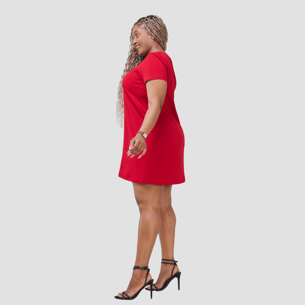 Kakiba Collections Sylvia Dress Red - Image 4
