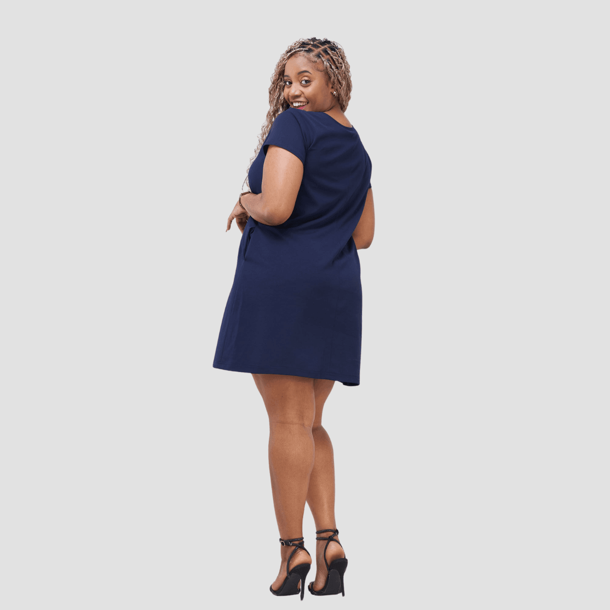 Kakiba Collections Sylvia Dress Navy Blue - Image 2